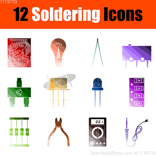 Image of Soldering Icon Set