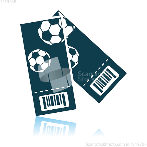 Image of Two Football Tickets Icon