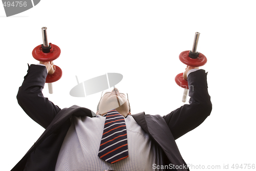 Image of businessman strength
