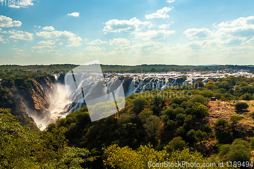 Image of Ruacana Falls in Northern Namibia, Africa wilderness