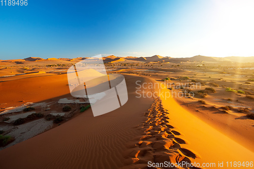 Image of beautiful landscape Hidden Vlei in Namibia Africa