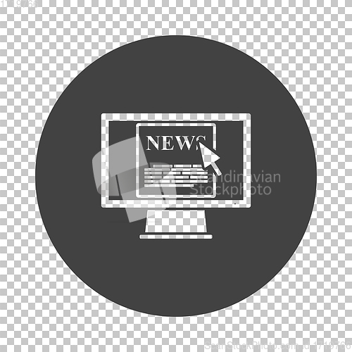 Image of Monitor with news icon