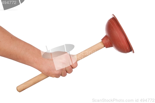 Image of Hand with Plunger