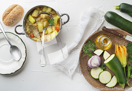 Image of Zucchini soup stew