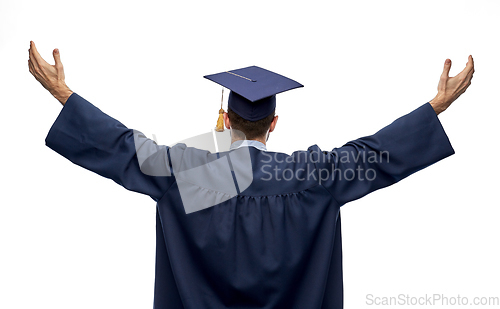 Image of graduate student or bachelor celebrating success