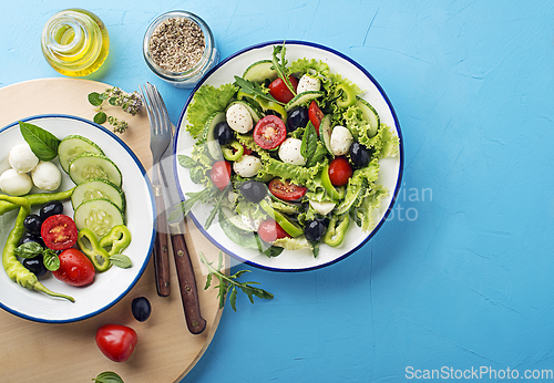 Image of Green vegetable salad