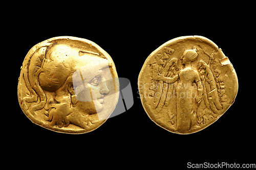 Image of Ancient Greek Gold Coin Alexander The Great