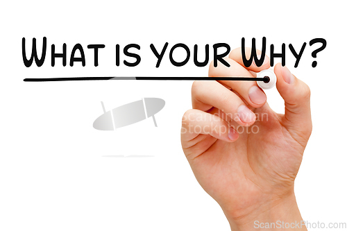 Image of Handwritten Existential Question What Is Your Why