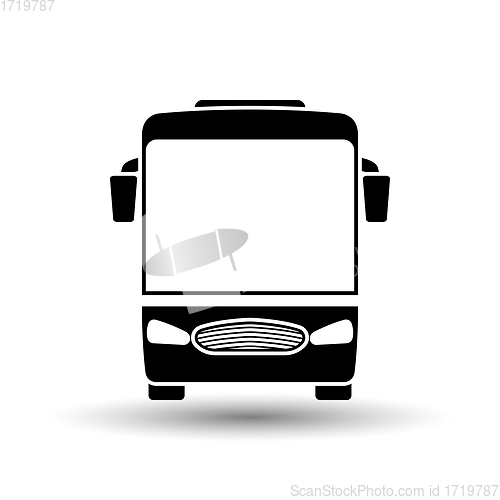 Image of Tourist bus icon front view