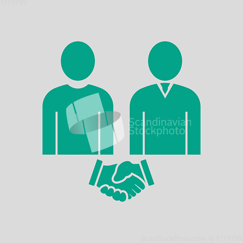 Image of Two Man Making Deal Icon