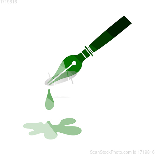 Image of Fountain Pen With Blot Icon