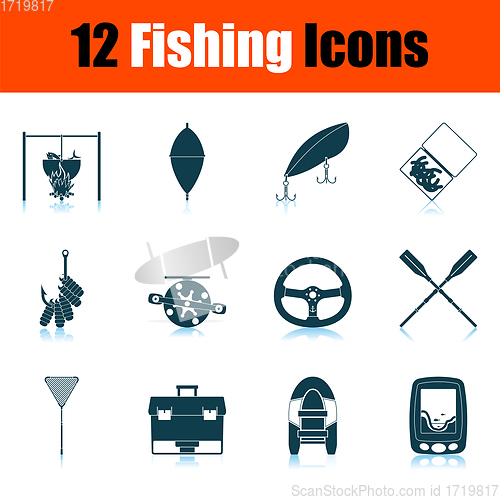 Image of Fishing Icon Set