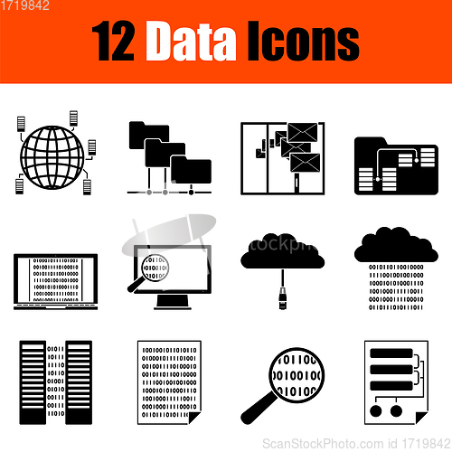 Image of Data Icon Set