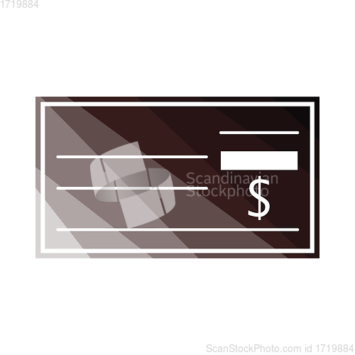 Image of Bank check icon