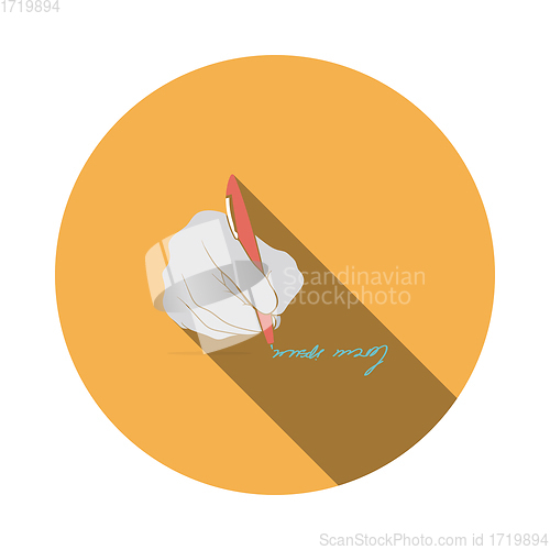 Image of Signing hand icon