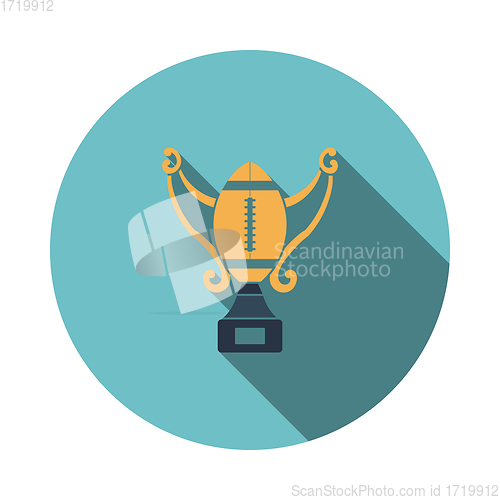 Image of American football trophy cup icon