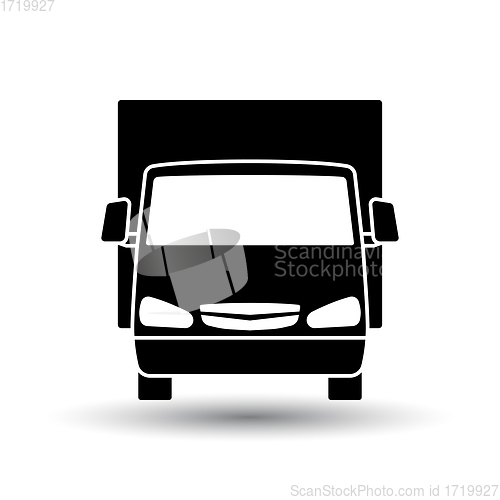 Image of Van truck icon front view