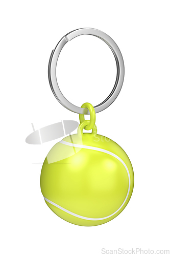 Image of Keychain with tennis ball