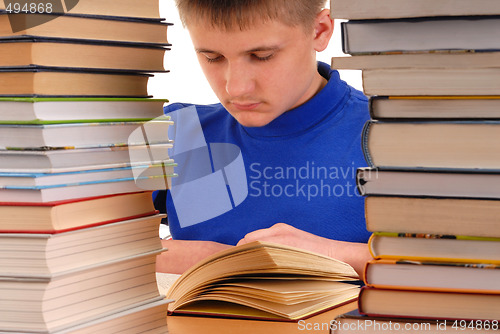 Image of Student in Library