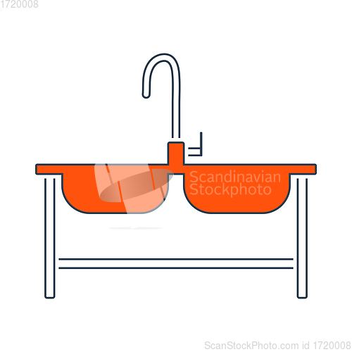 Image of Icon Of Double Sink