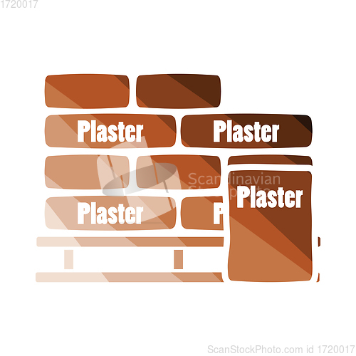 Image of Palette with plaster bags icon