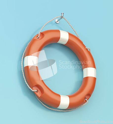 Image of Lifebuoy ring on a wall

