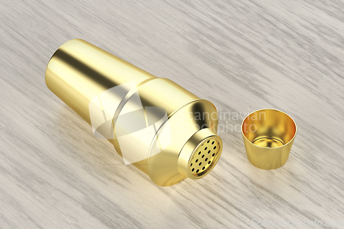 Image of Gold cocktail shaker