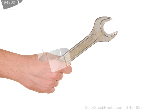 Image of Hand with Spanner