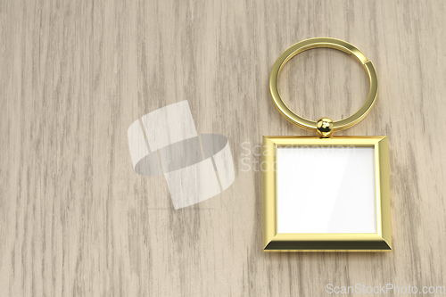 Image of Blank golden keychain