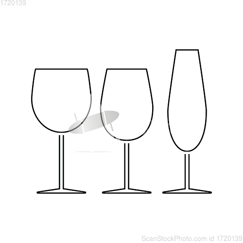 Image of Glasses set icon