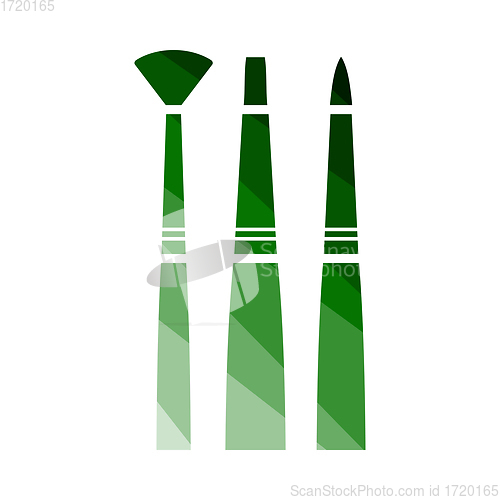 Image of Paint Brushes Set Icon