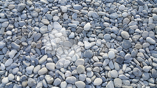 Image of Background from gray sea pebbles