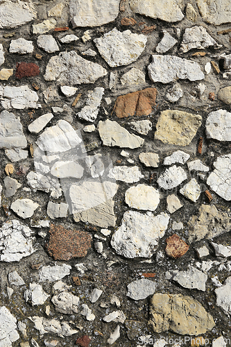 Image of Very ancient stone wall texture