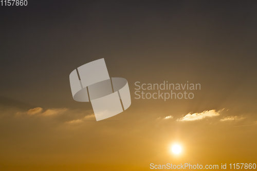 Image of sunset sun