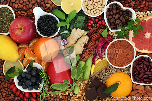 Image of Health Food for a Healthy Heart Composition