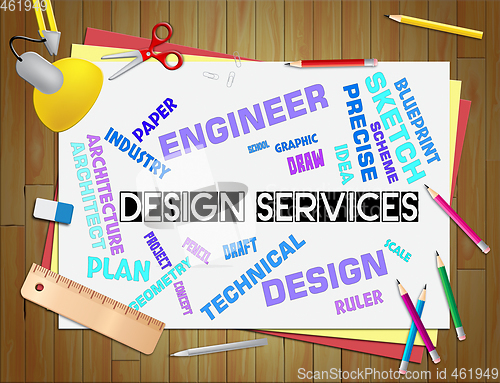 Image of Design Services Shows Graphic Creation And Development