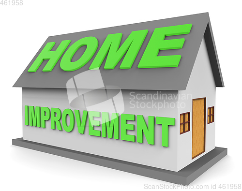 Image of Home Improvement Indicates Property Renovation 3d Rendering