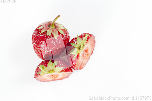 Image of strawberry , top