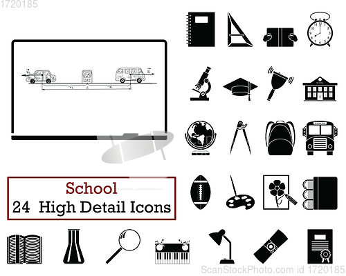 Image of Set of 24  Education Icons