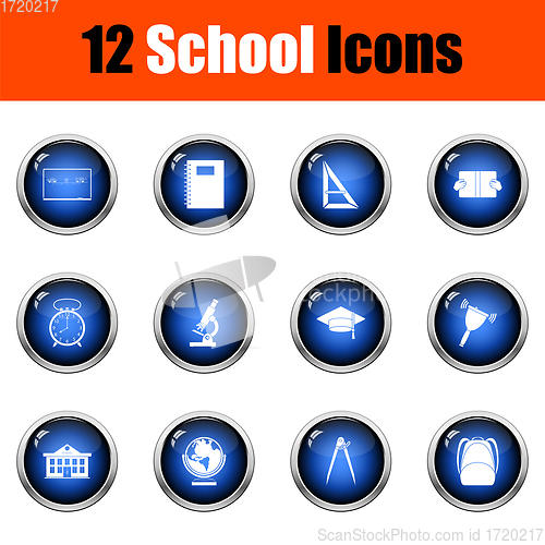 Image of School Icon Set