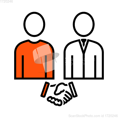 Image of Two Man Making Deal Icon