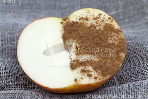 Image of half apple