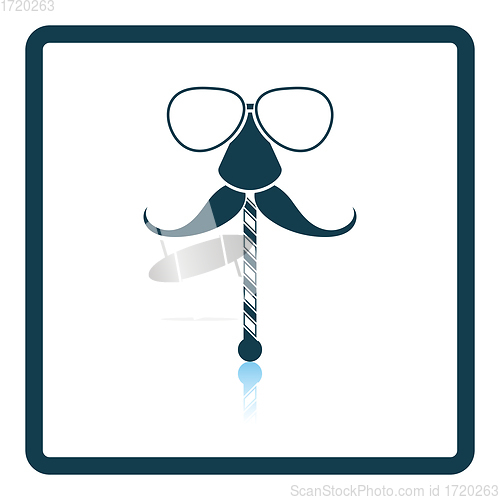 Image of Glasses and mustache icon