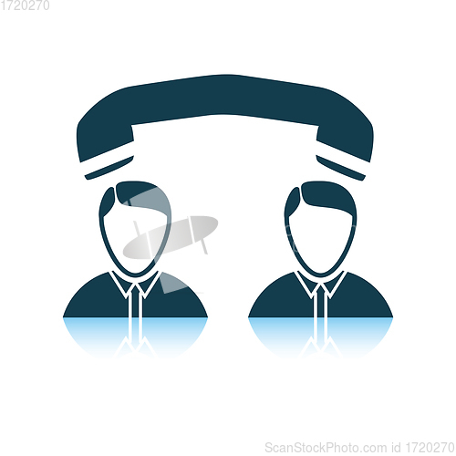 Image of Telephone conversation icon