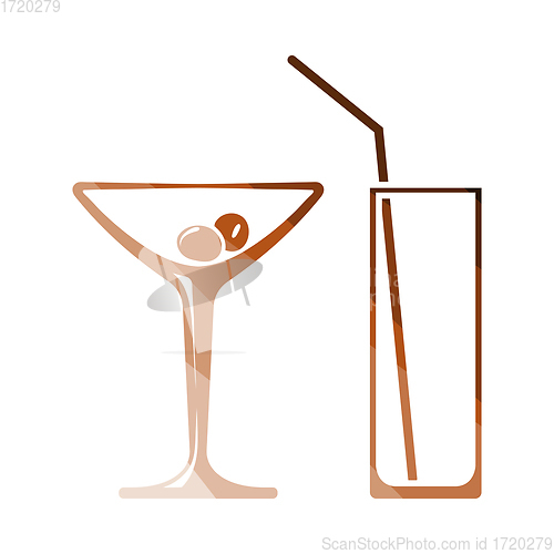 Image of Coctail Glasses Icon