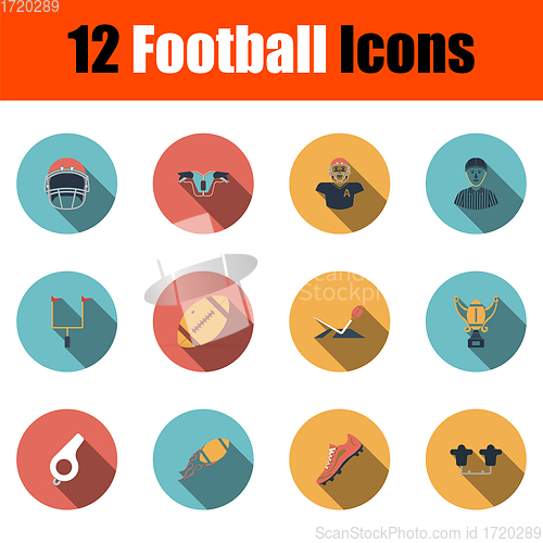 Image of Football Icon Set