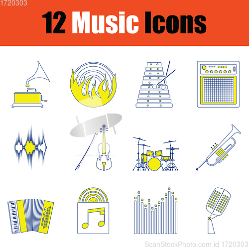 Image of Music icon set