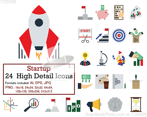Image of Set of 24 Startup Icons