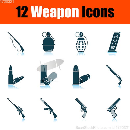 Image of Set of 12 Weapon Icons