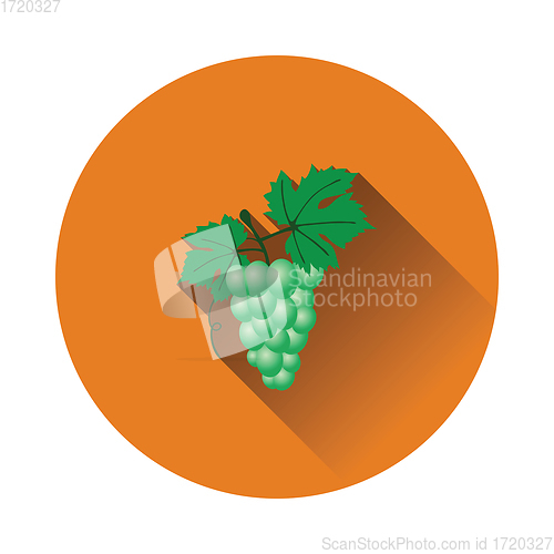 Image of Flat design icon of Grape